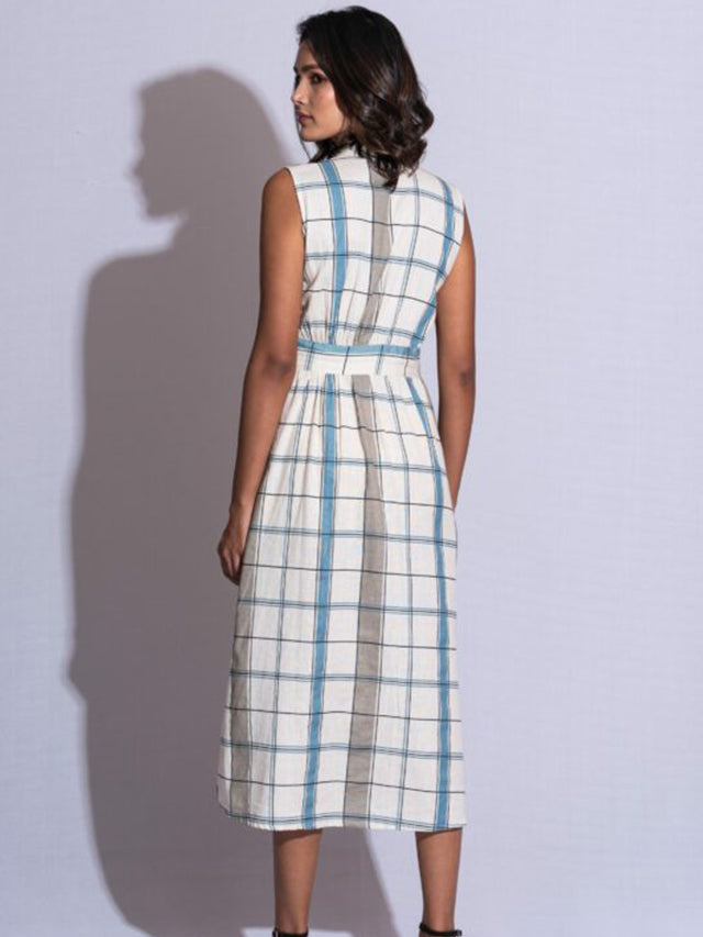 Summer check aline dress