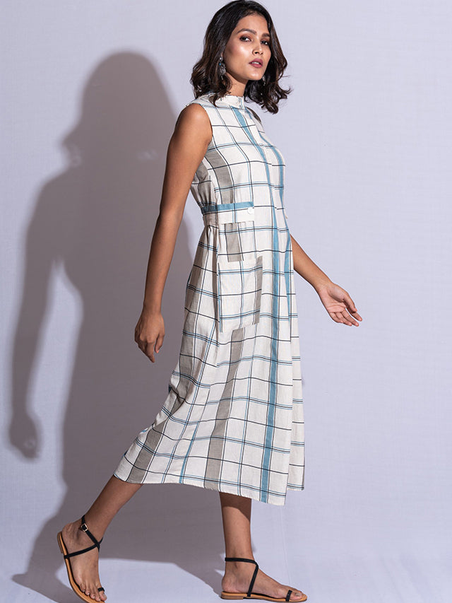 Summer check aline dress