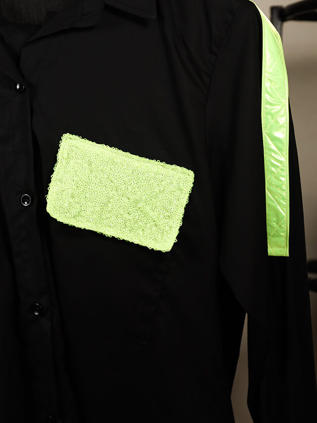 Shirt With Neon Pocket