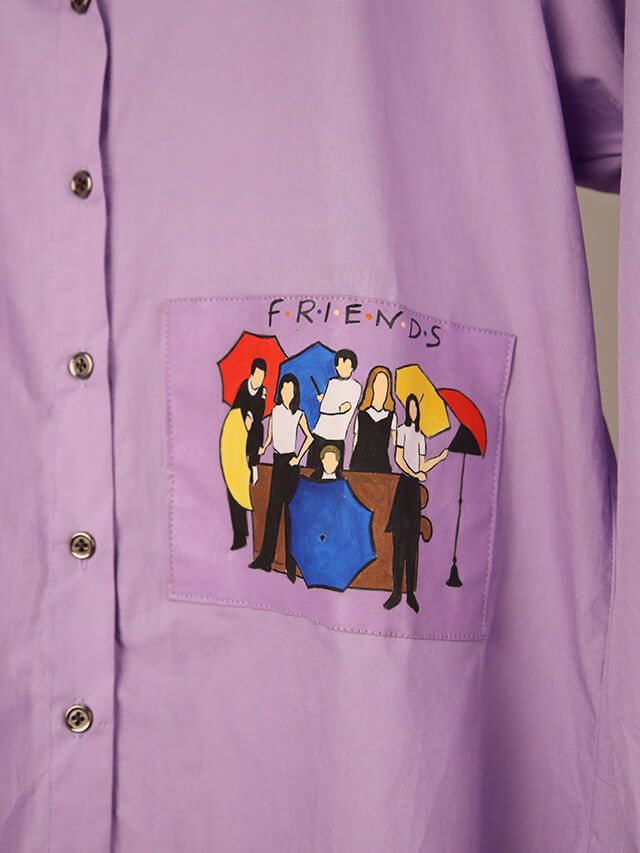 Shirt With F.R.I.E.N.D.S. Painting