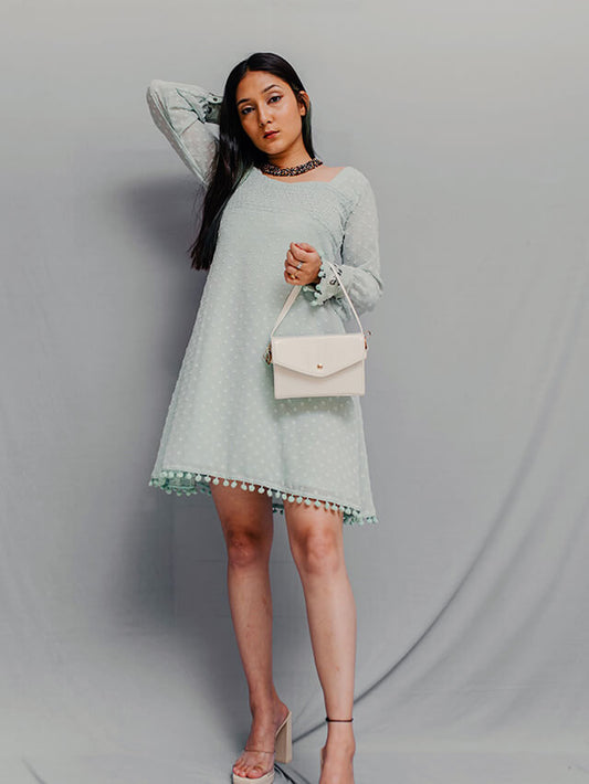 Minty Dobby Dress