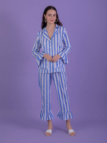 Candy Blue Stripe Set