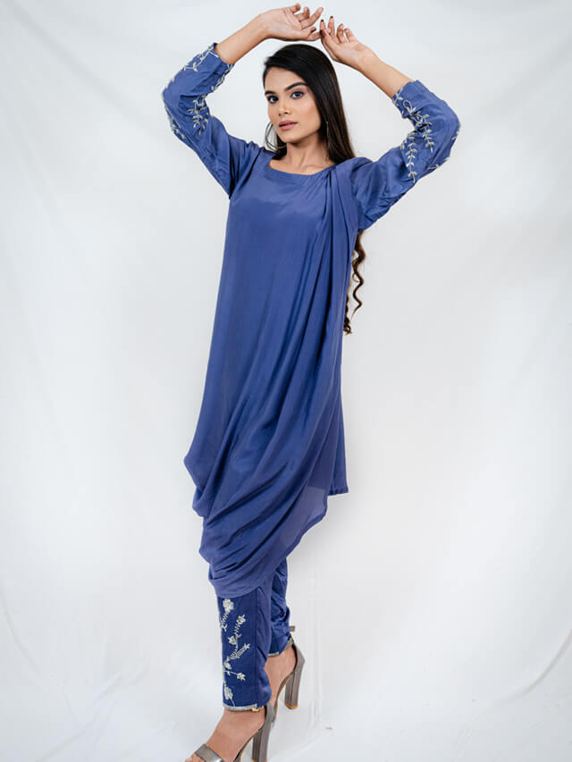 Draped Kurti and Pants