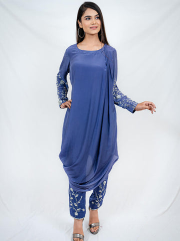 Draped Kurti and Pants