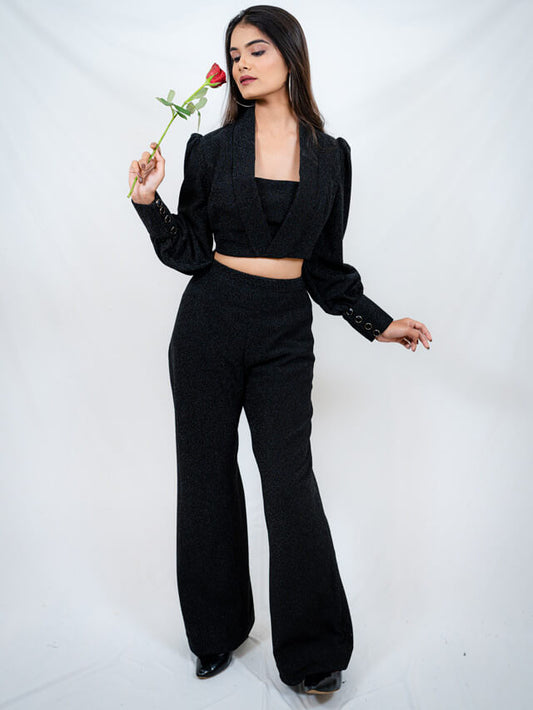 crop blazer with pants