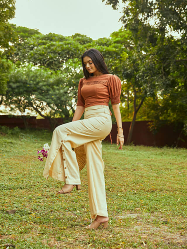 Nutmeg breezy trousers