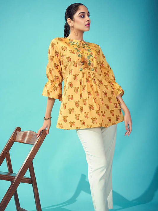 Gorgeous pure chanderi silk top