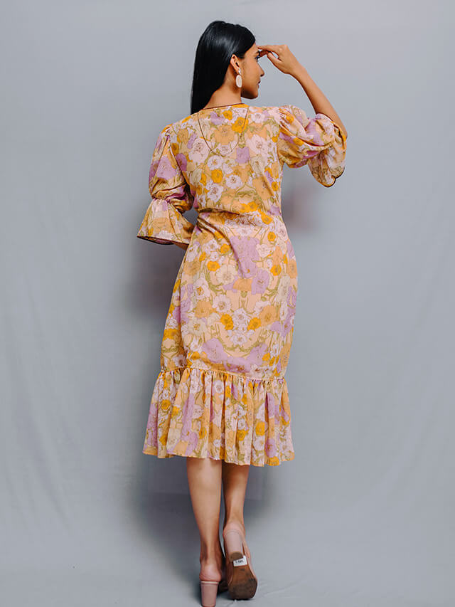 Diana Frilled Middy Dress