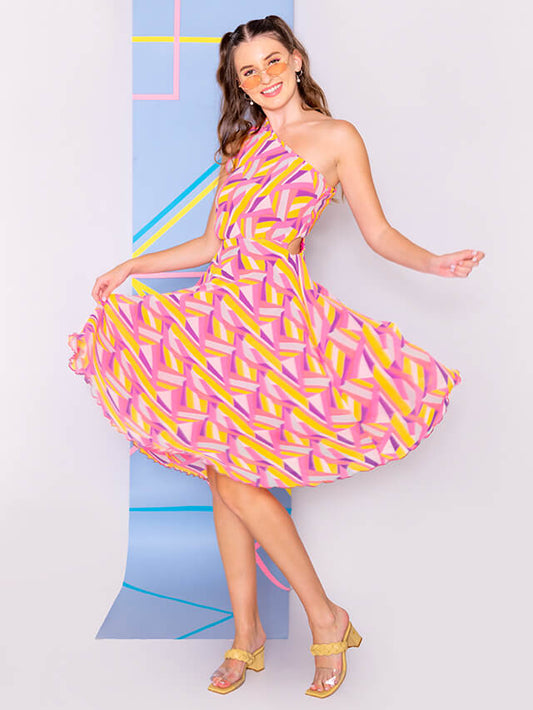 Splashy funk dress