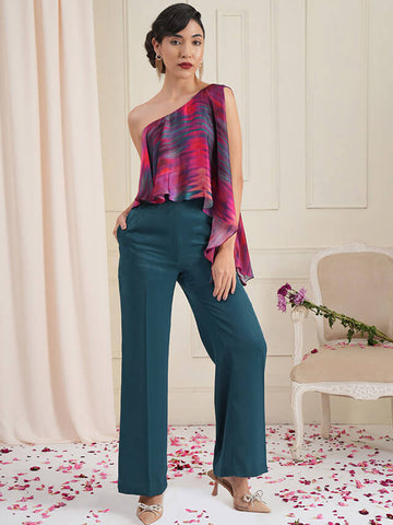 Divina ikat drape jumpsuit