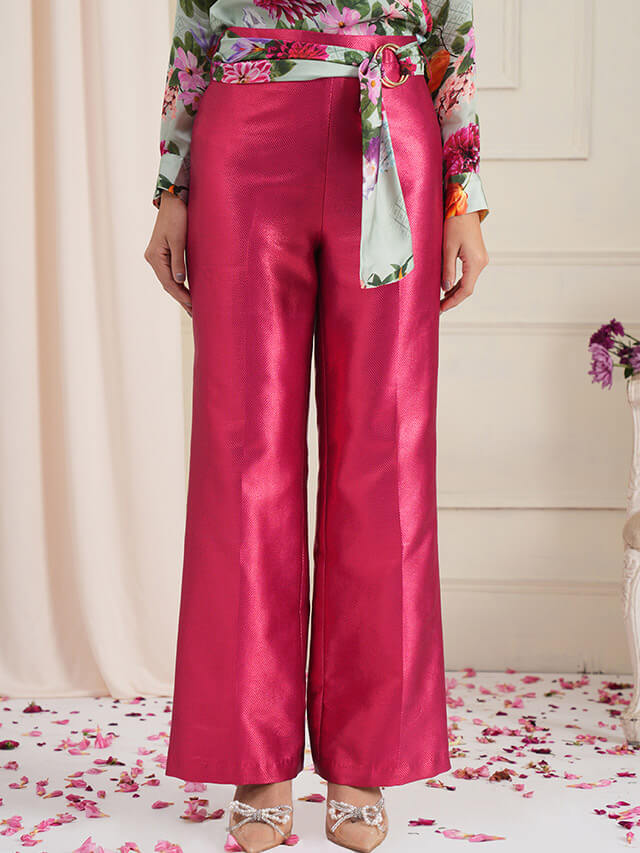 Clyde plum trousers