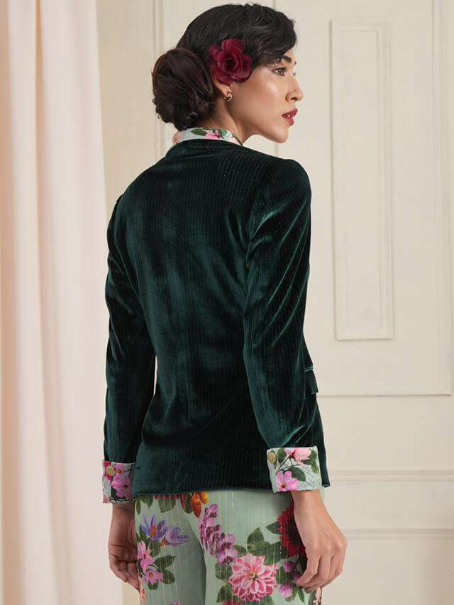 Cynthia emerald jacket