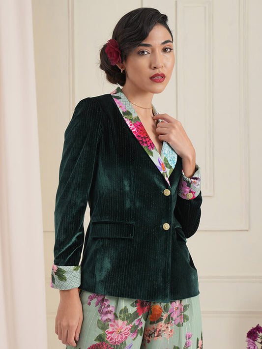 Cynthia emerald jacket