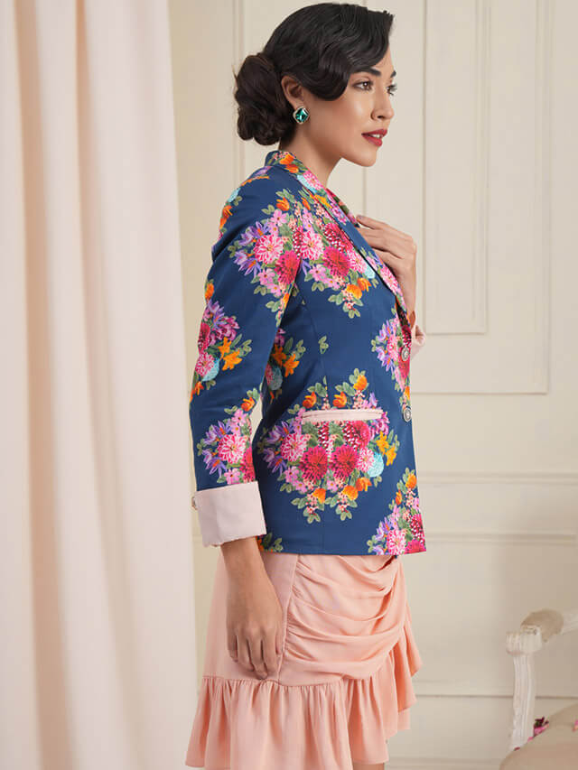 Cynthia diamond floral jacket