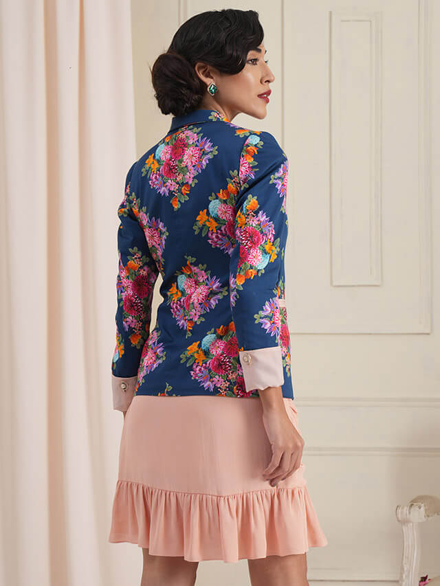 Cynthia diamond floral jacket