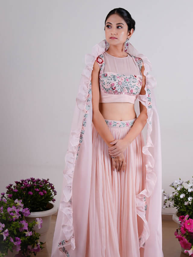 Pink Amara Lehenga