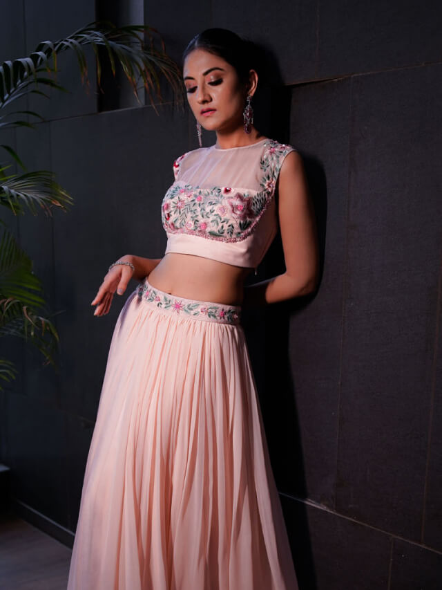 Pink Amara Lehenga