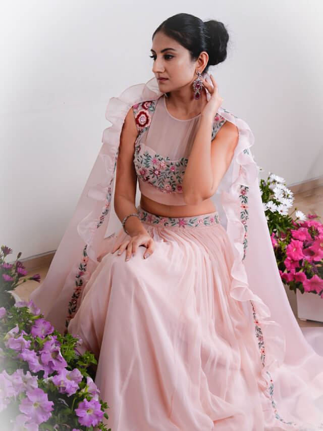 Pink Amara Lehenga