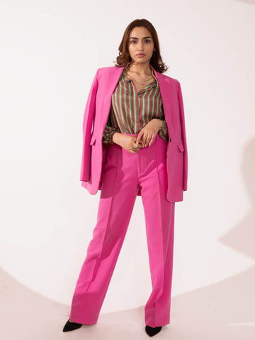 Zoey pink blazer set