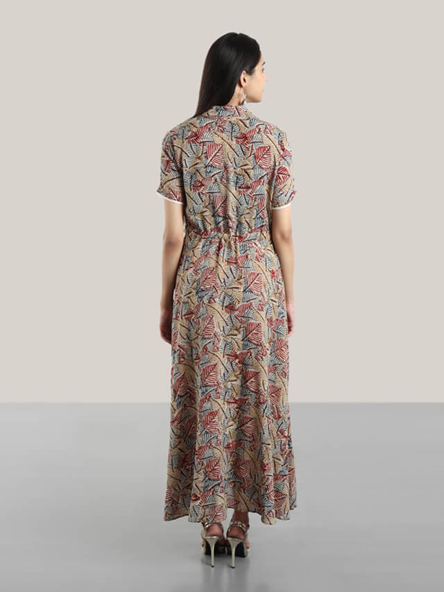 Kalamkari fusion dress