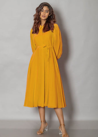 Yellow Midi Dress