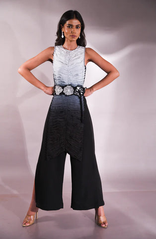 Coalesce jumpsuit with belt