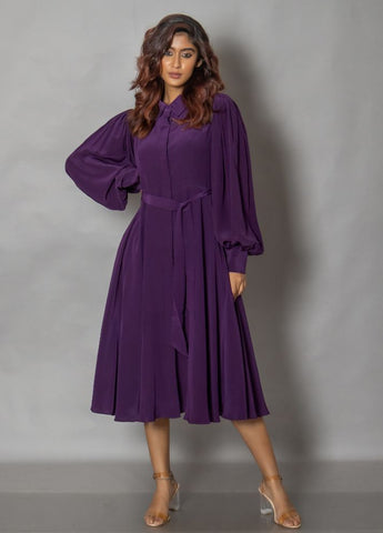 Purple Midi Dress