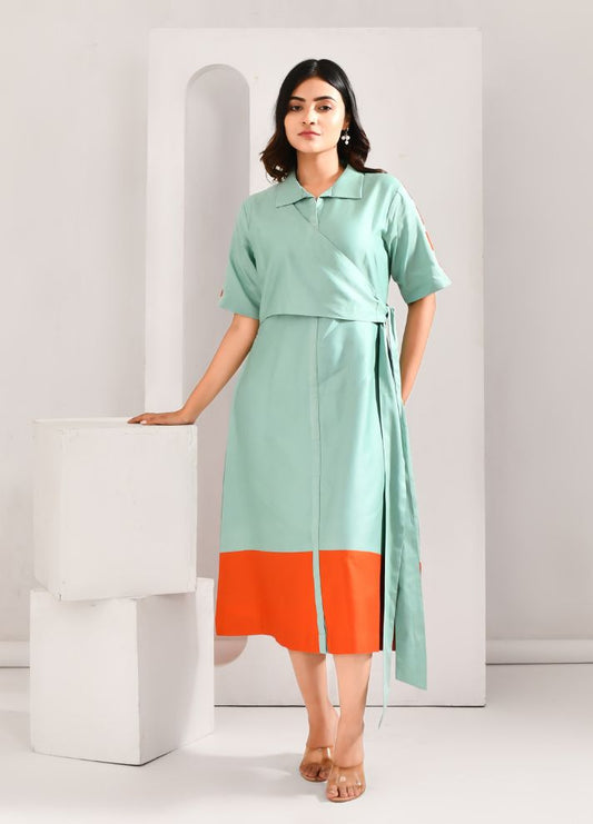 Colour Pop Wrap Dress