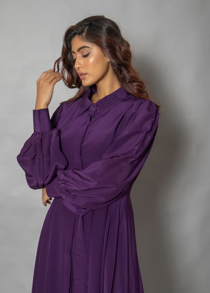 Purple Midi Dress