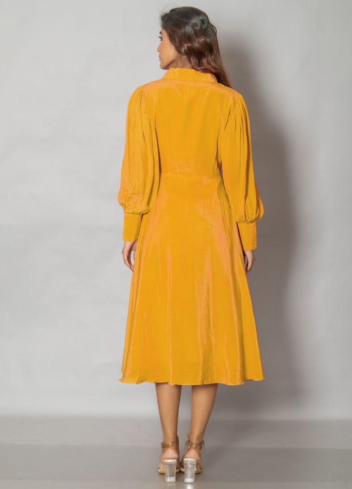 Yellow Midi Dress