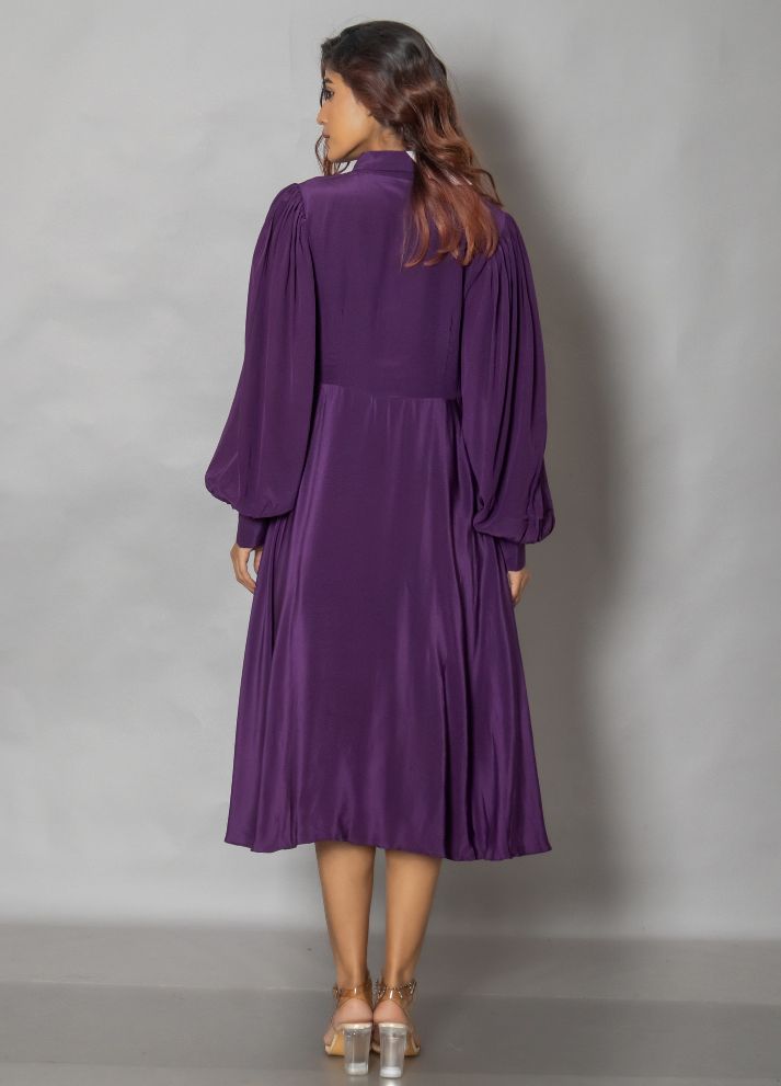 Purple Midi Dress