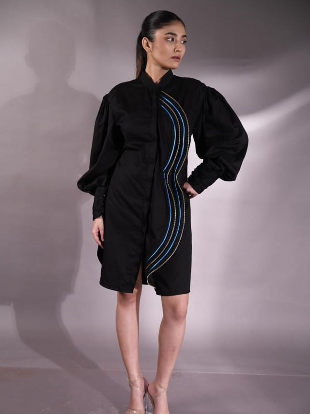 Flaming core long shirt dress